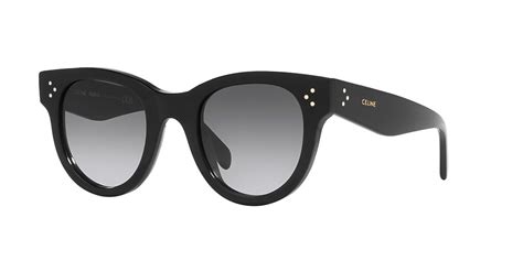 Celine CL4003IN 48 Grey & Black Shiny Sunglasses .